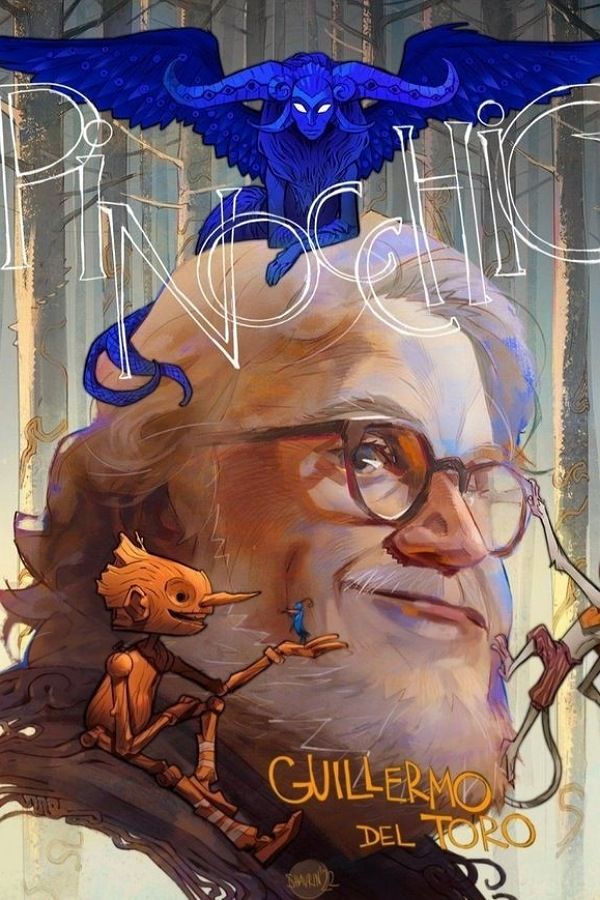 Guillermo del Toro's Pinocchio 2022 movie poster