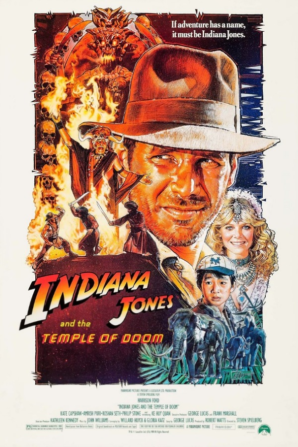 Indiana jones 2 1984 movie poster