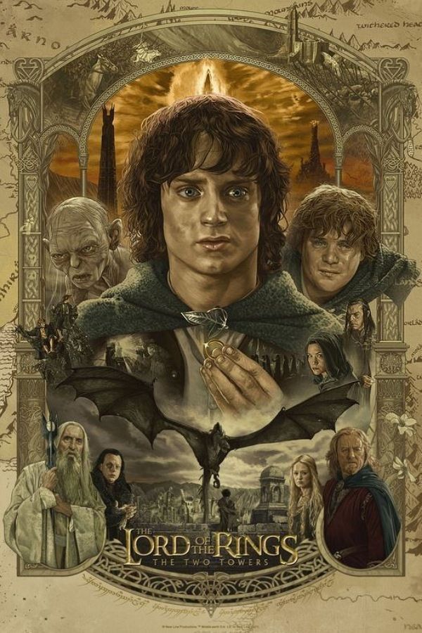 The Lord of the Rings 2: TTT - 2002 movie poster